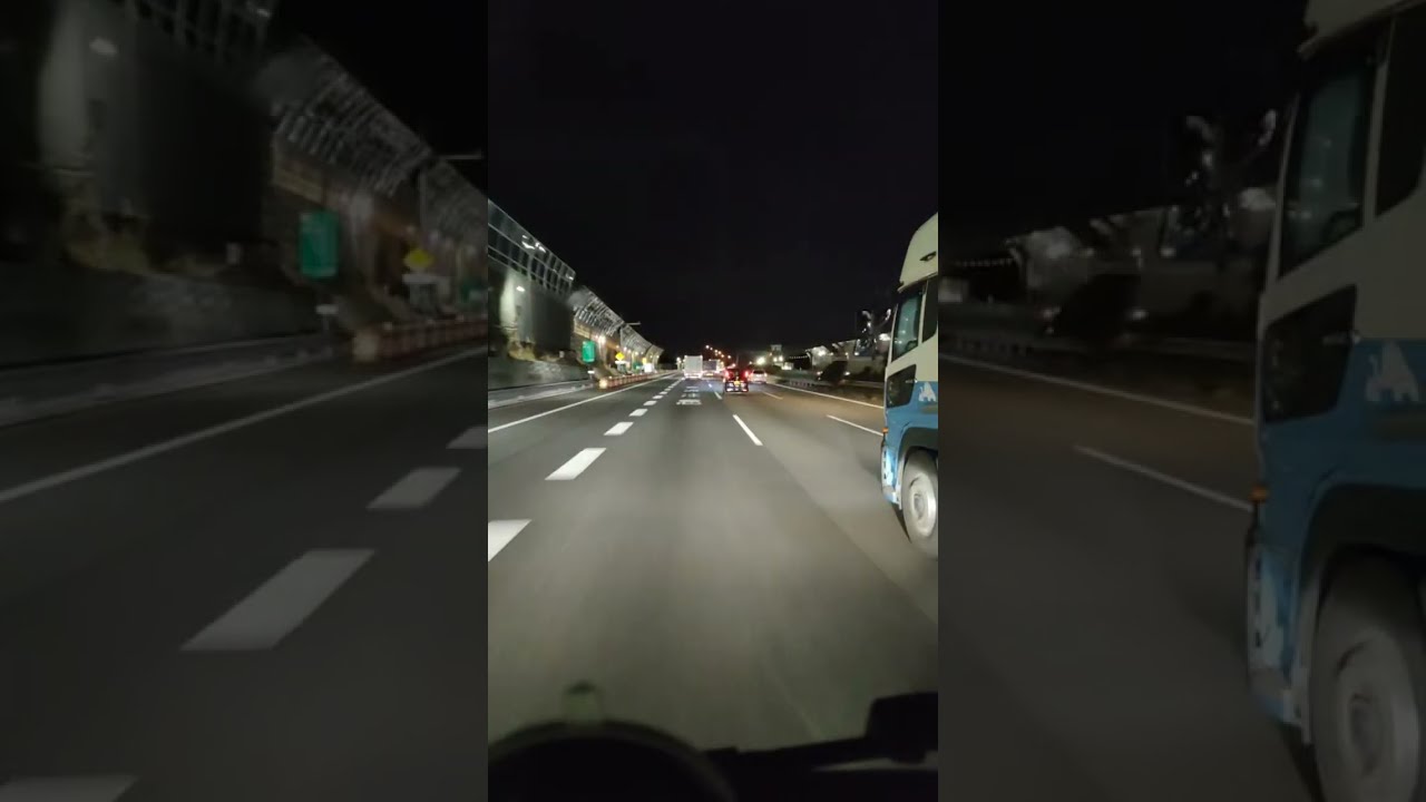 【車窓ASMR】32歳女子、金曜朝5時の静寂。皆さんに感謝と夜明けの東名高速走行音🚚✨