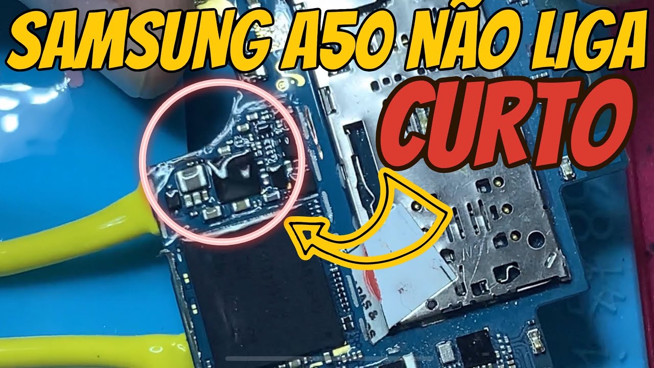 Samsung A50 Parou de ligar do nada | Curto na placa | Diagnóstico do curto | Resolvido