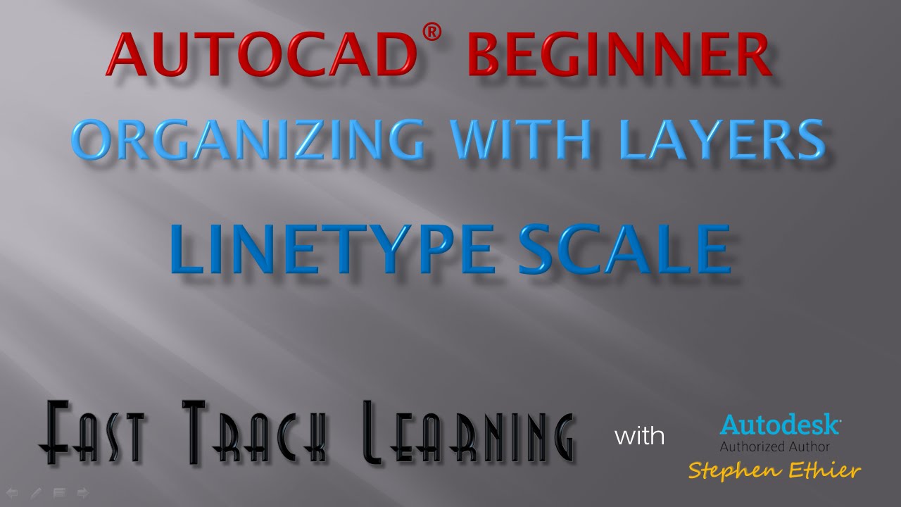 AutoCAD 2015 - Linetype Scale - FTL Tutorial
