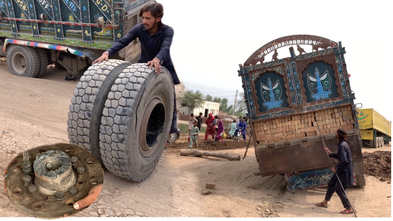 Repairing Process Of Truck Broken Wheel Axle