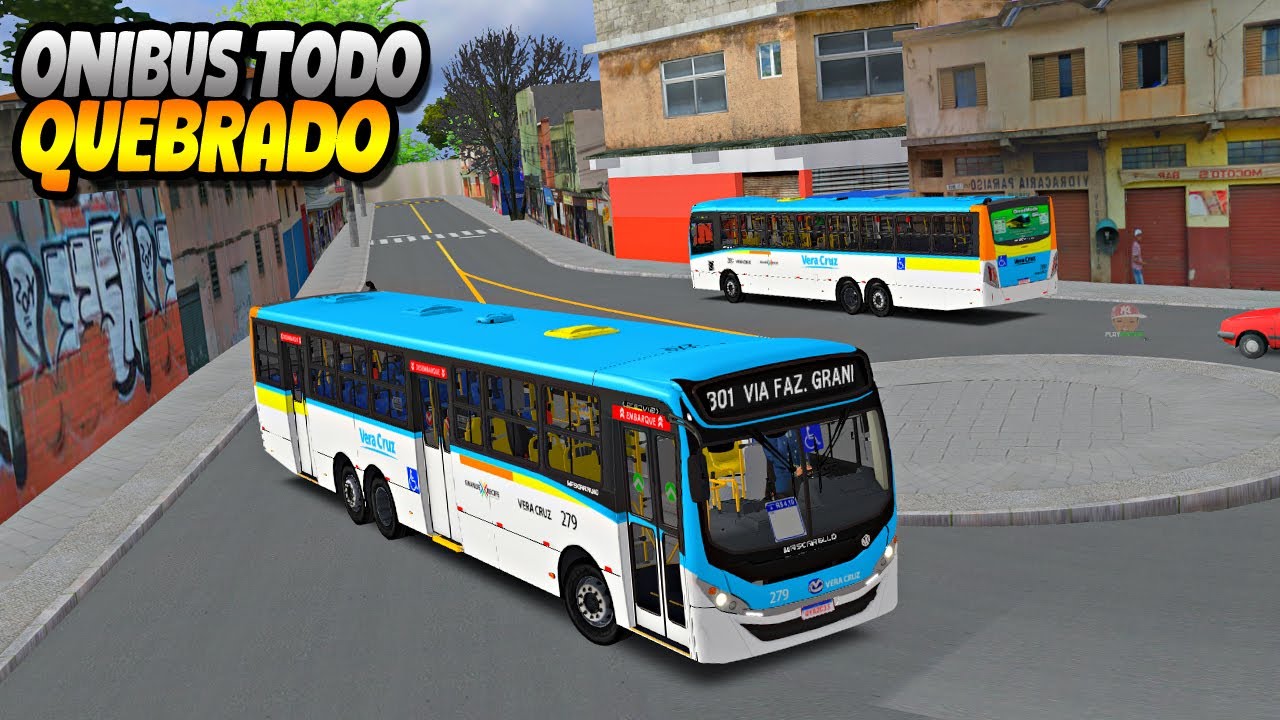 ONIBUS CAINDO AOS PEDAÇOS DURANTE A LINHA! OMSI 2 - PXN V99