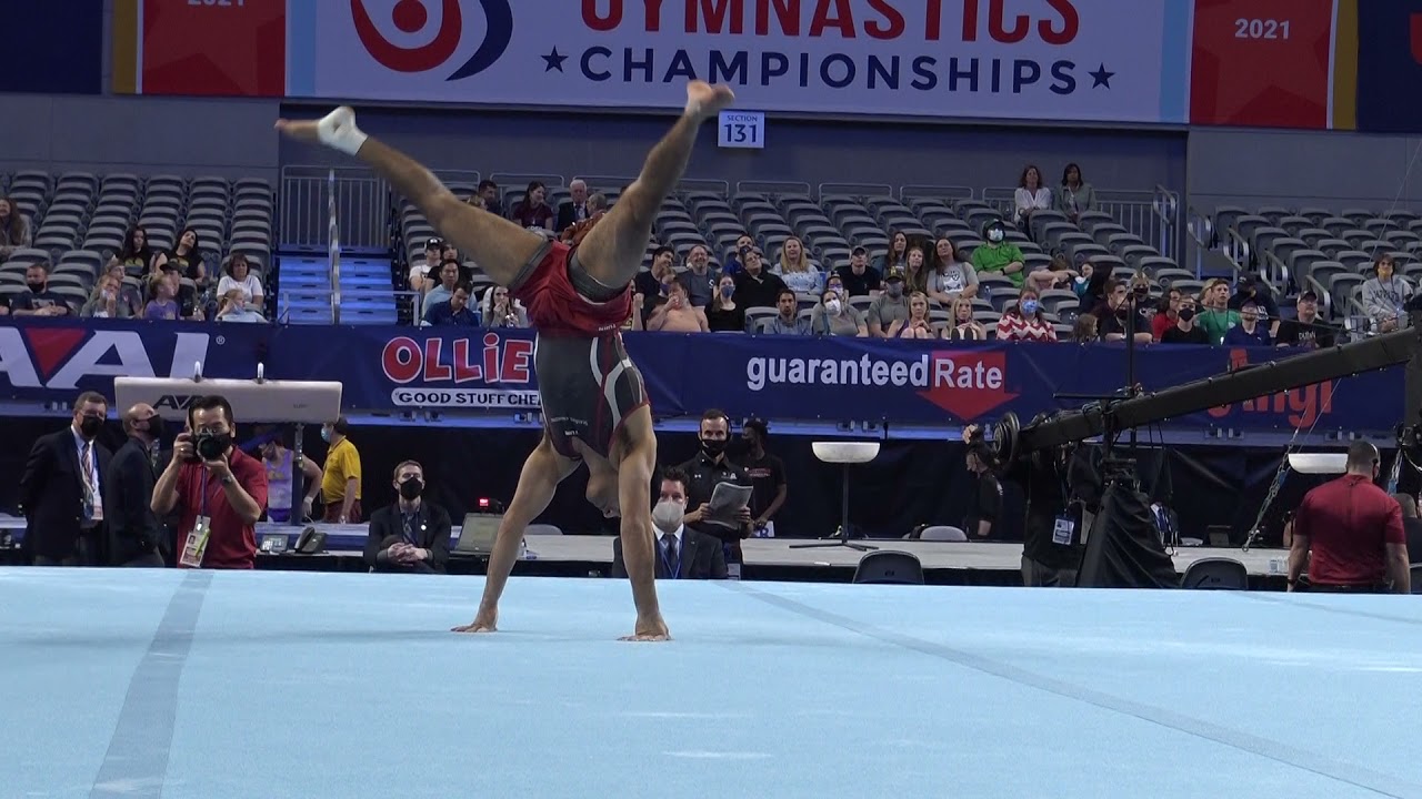 Akash Modi - Floor Exercise - 2021 U.S. Gymnastics Championships - Senior Men Day 2