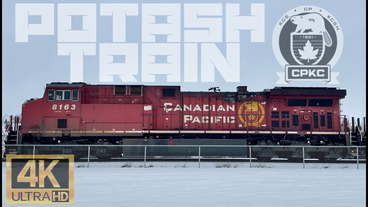 CPKC Railway: Canpotex Potash Train in Motion