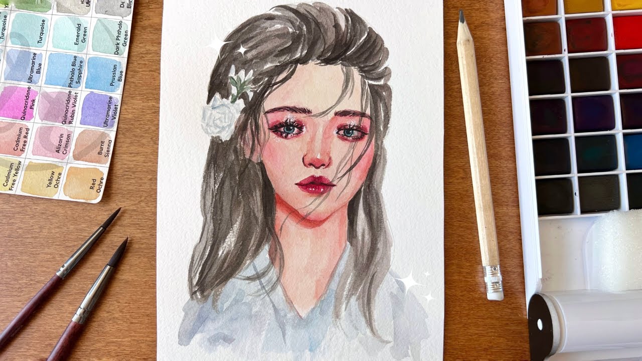 Watercolor Portrait - Zen Art Watercolor Review