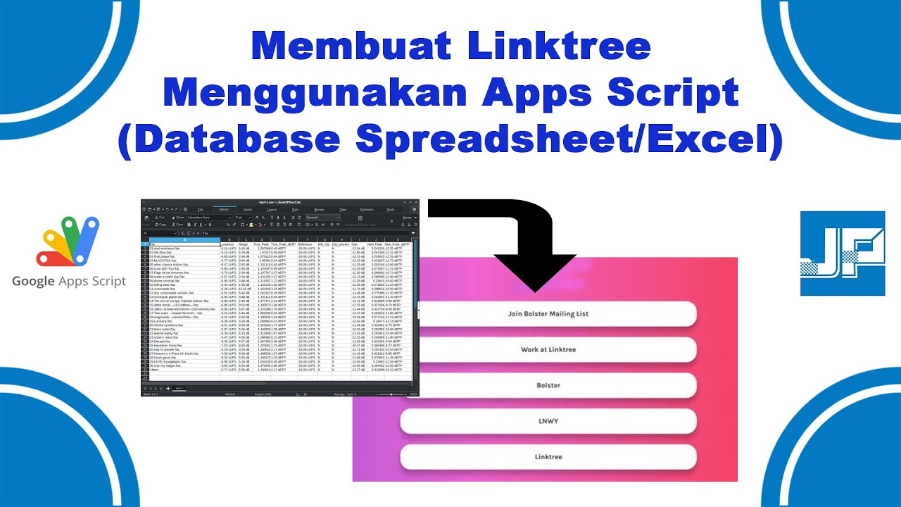 Membuat Linktree Menggunakan Apps Script (Database Spreadsheet/excel)