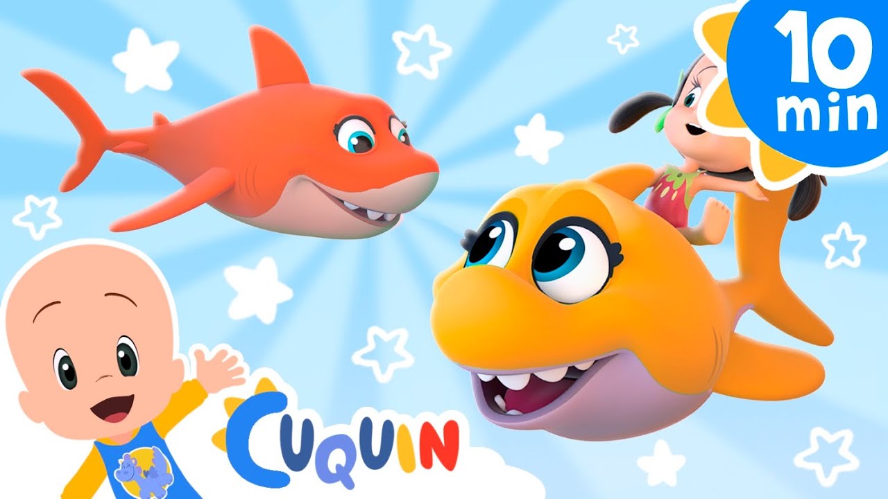 Five Baby Sharks - Have fun singing with Cuquin and his friends!