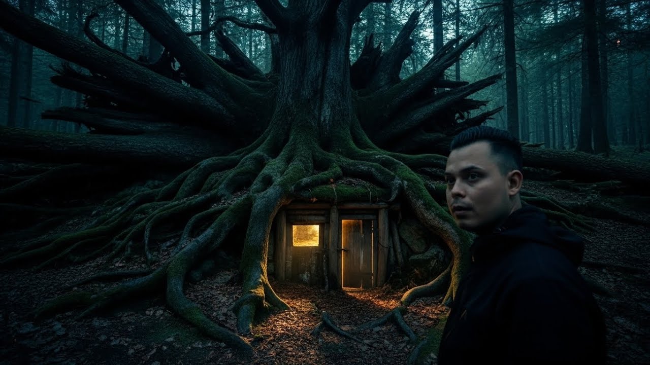 I Built a Secret Underground Modern Shelter Beneath a Fallen Giant Tree No One Could See It 
