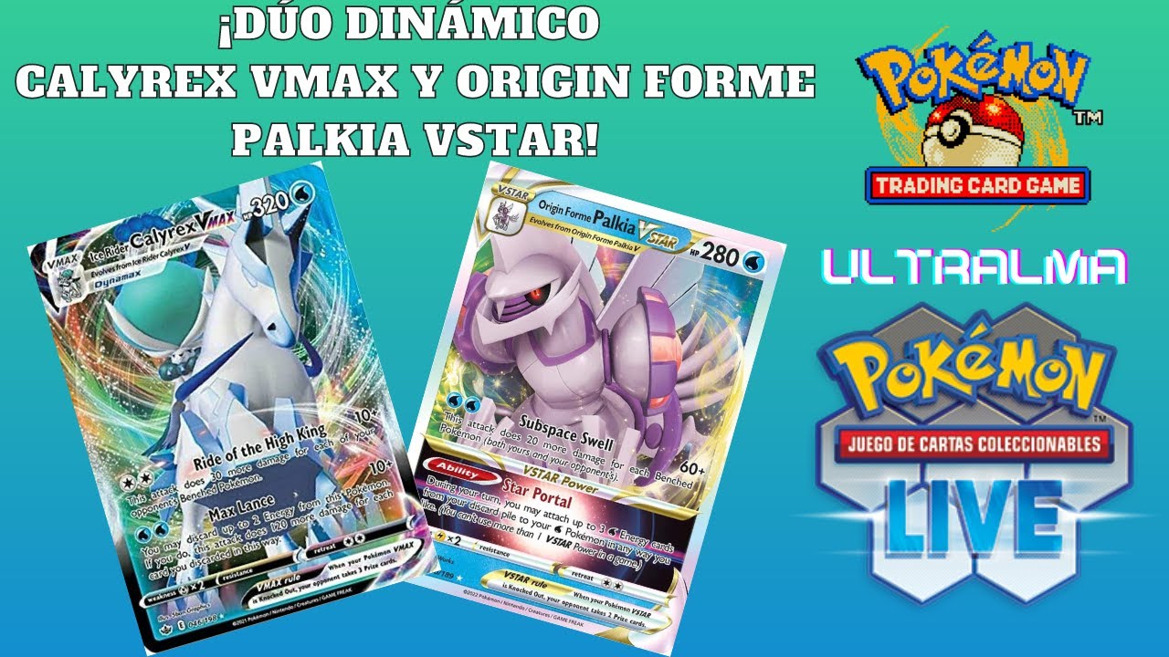 ¡EL DÚO PERFECTO VCALYREX VMAX Y ORIGIN FORME PALKIA VSTAR EN POKÉMON TCG LIVE