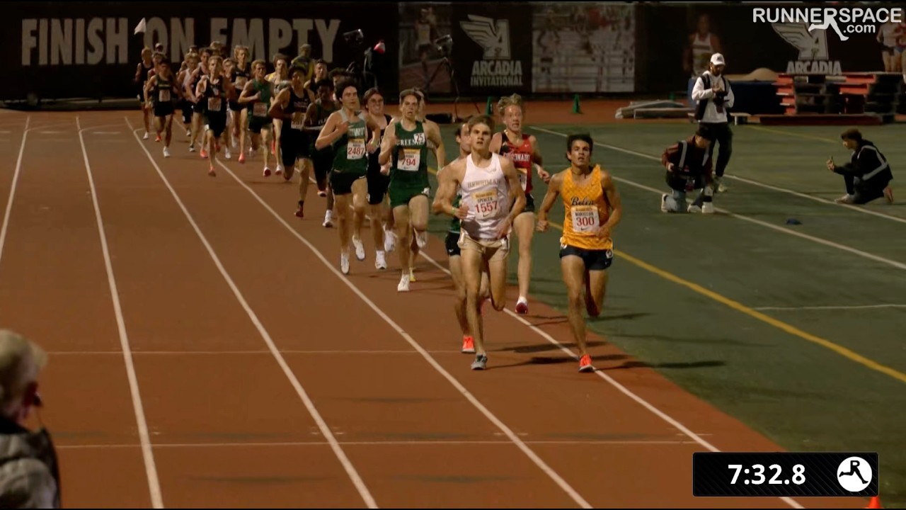 Jackson Spencer Runs 8:31, Breaks NFHS 3200m National Record at Arcadia [Full Race Replay]