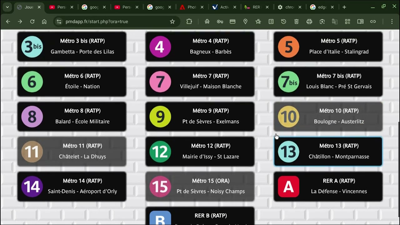 LA NOUVELLE MISE A JOUR DE PARIS METRO DRIVER
