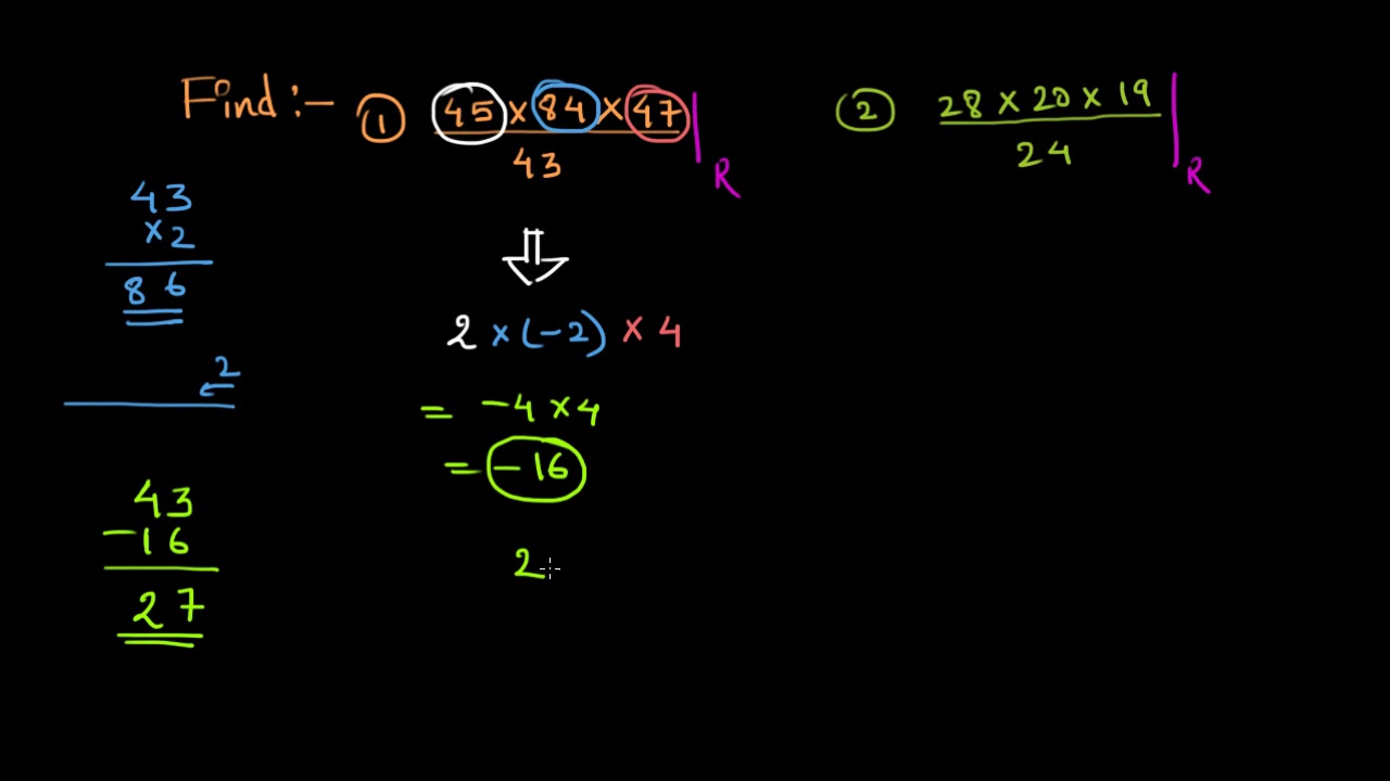 5 Negative remainders- example | Number System | Edugrab