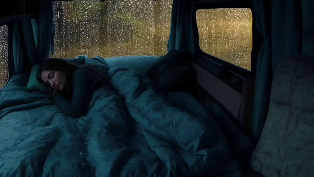 Cozy Car Storm Sounds ⚡ Rain & Thunder for Deep Sleep, Insomnia Relief, Ultra Relaxing White Noise