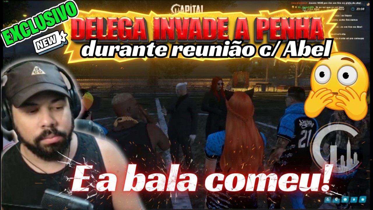 Invasão do Delega interrompe reunião com Abel e termina em tiroteio.E Delega acaba caindo pro jacaré