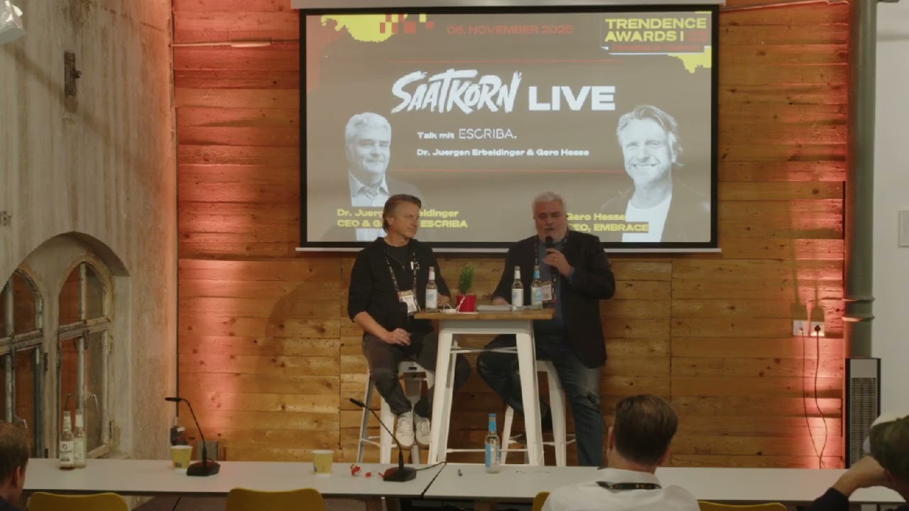 SAATKORN Live Podcast @Trendence Awards 25: HR TECH in Europa VS US Speed mit Dr. Jürgen Erbeldinger
