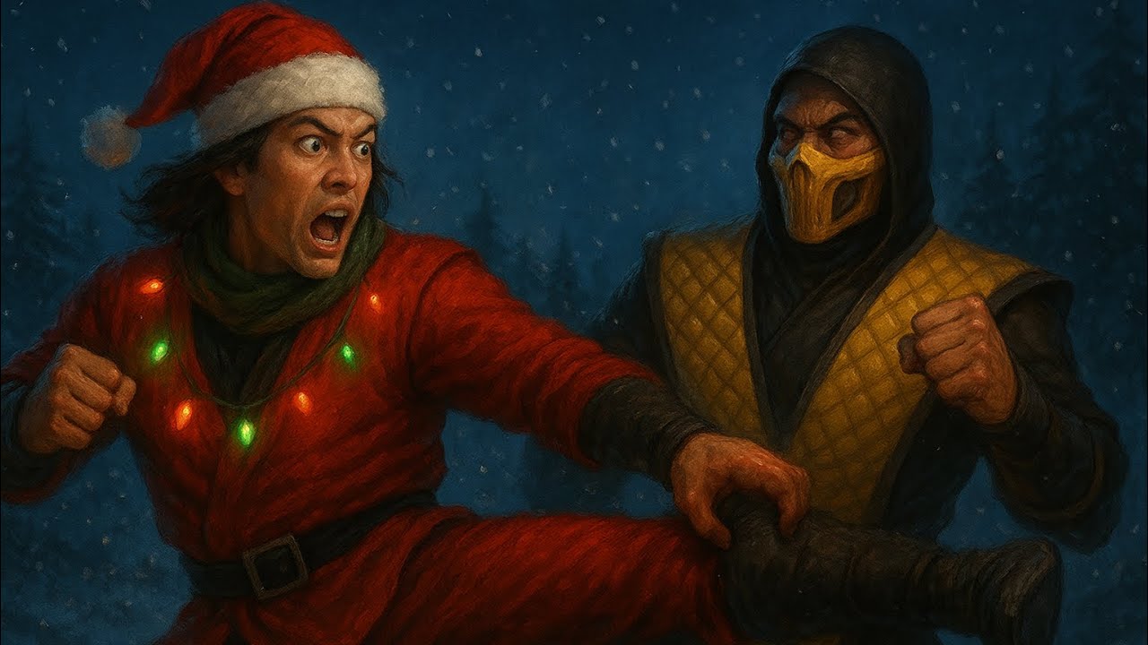 Holidays special brawl scorpion gets Liu kang kicked! (Mortal Kombat1)￼￼