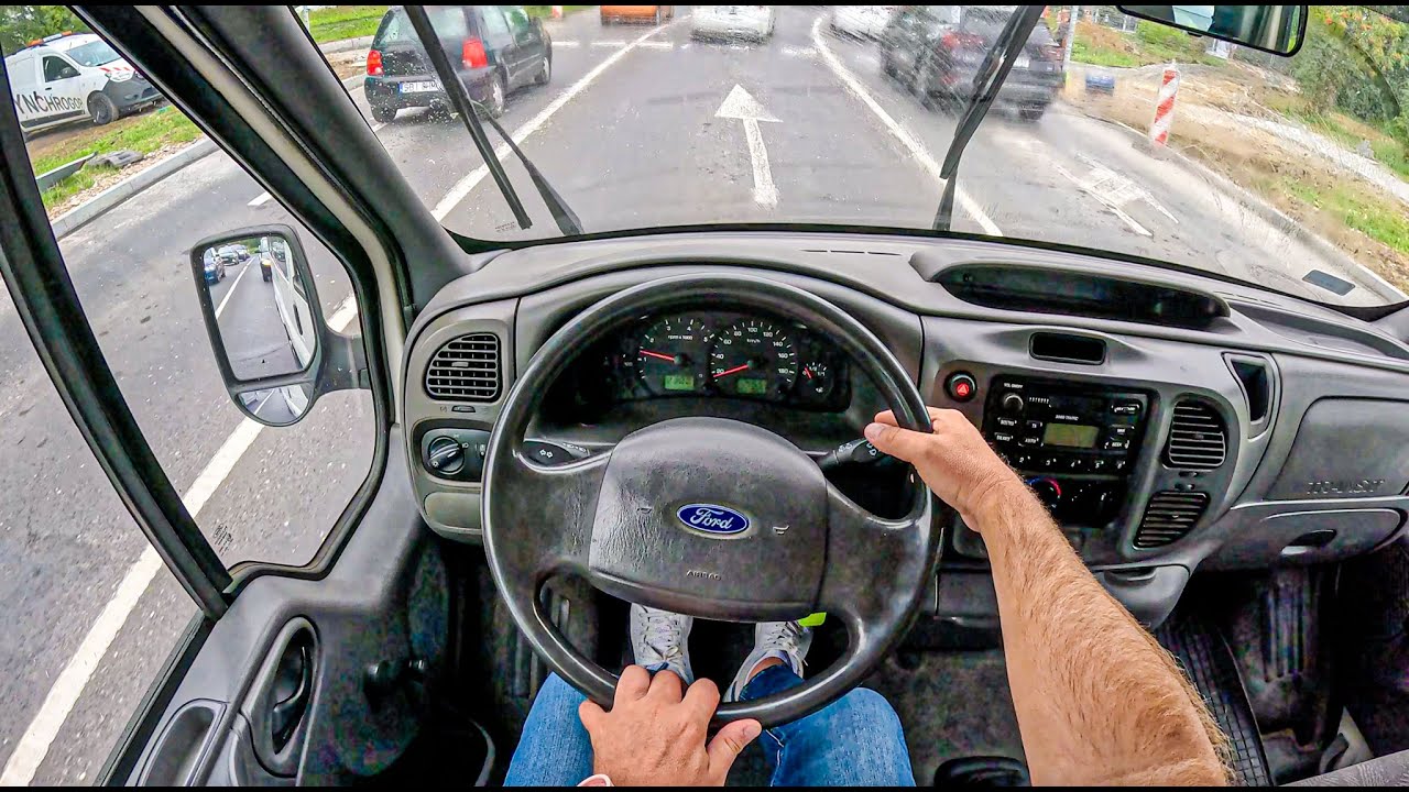 2003 Ford Transit (2.0 TD 100 hp) | POV Test Drive #2493 Joe Black