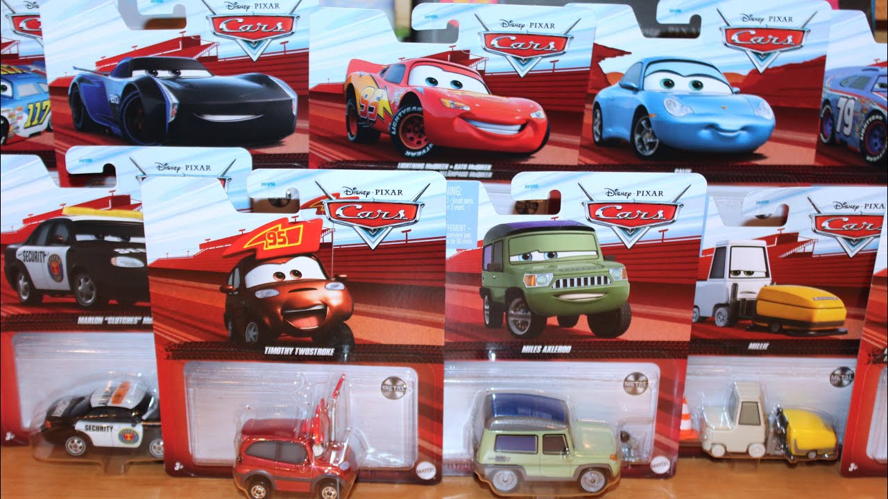 Mattel Disney Cars 2022 Case B Miles Axlerod Timothy Twostroke Millie Lightning McQueen Sally Storm