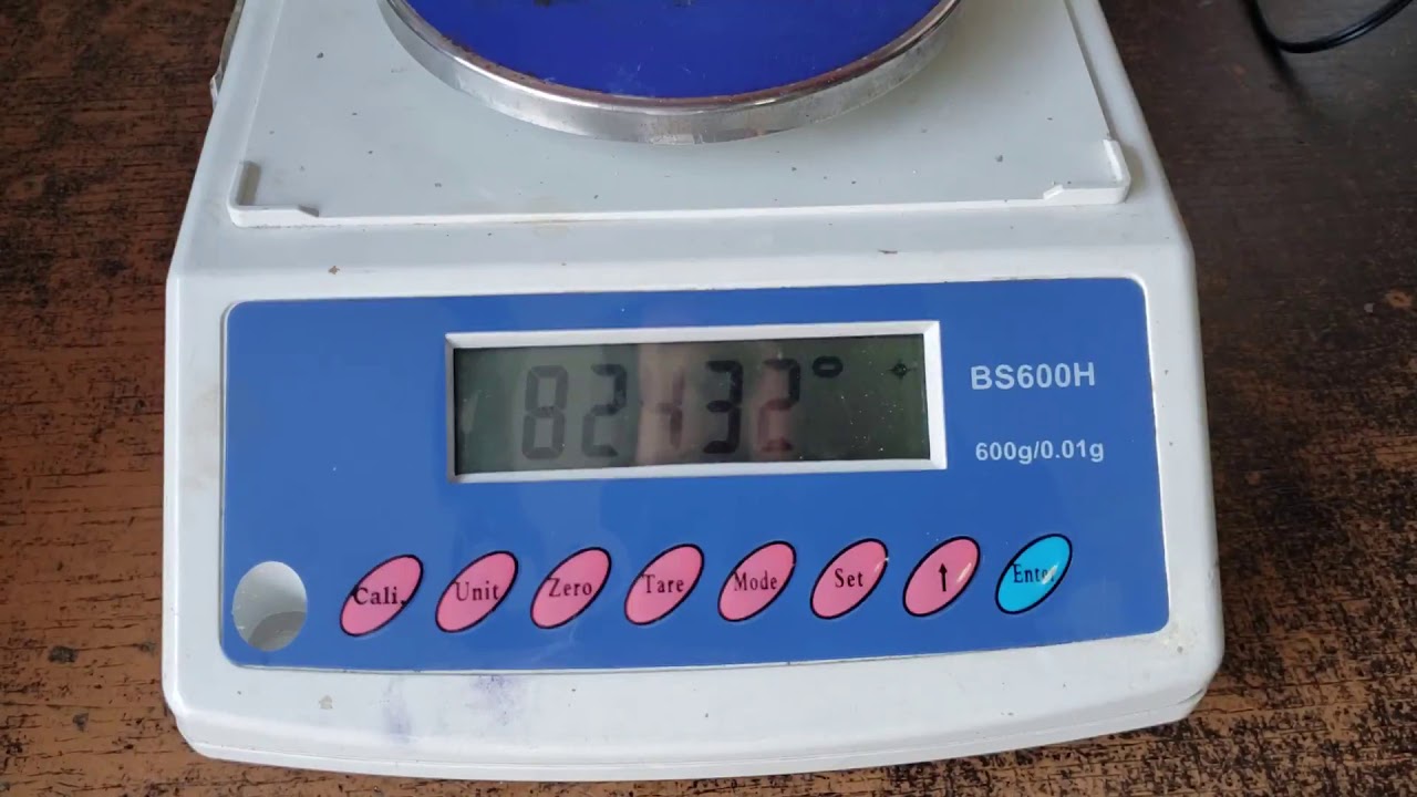 ajuste de peso (calibración) en 2 puntos BS600H