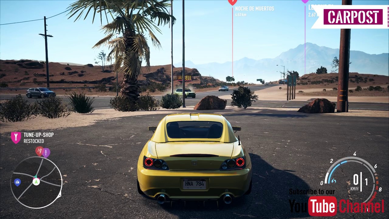 Need For Speed Payback PC Settings Menu Tabs