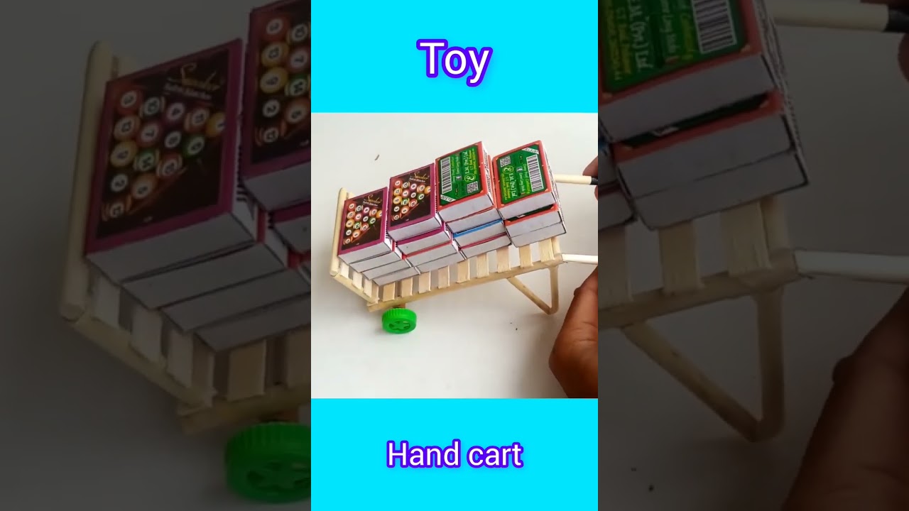 Toy hand cart.
