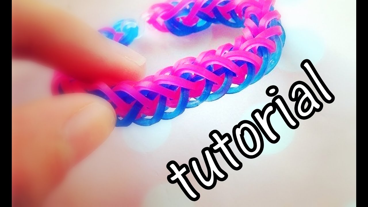 Tutorial - bransoletka warkocz (french braid) - Rainbow Loom