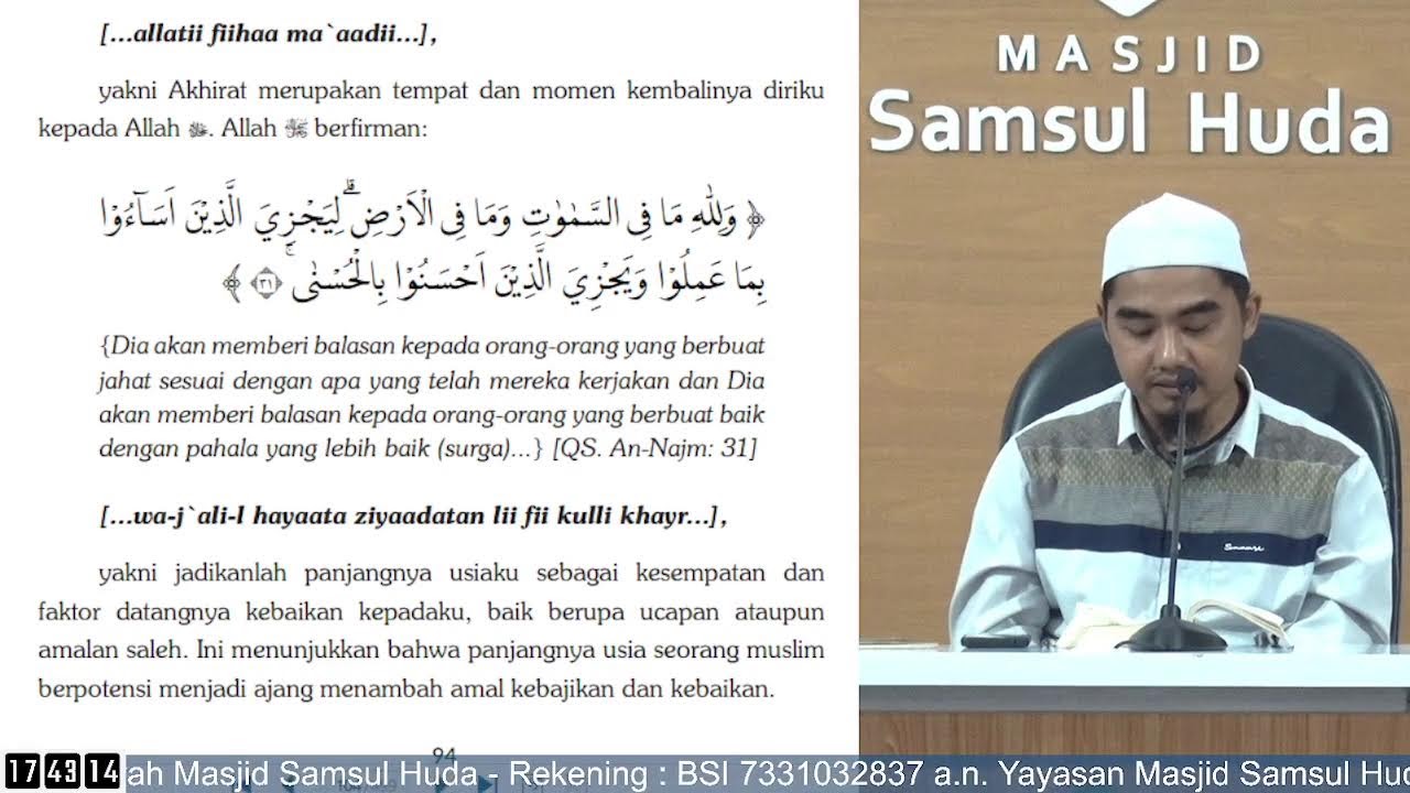 Kajian Rutin Menjelang Ifthar Bersama Ustadz M. Hasan Asnawi, S.Pd.I - Do'a-Do'a Pilihan