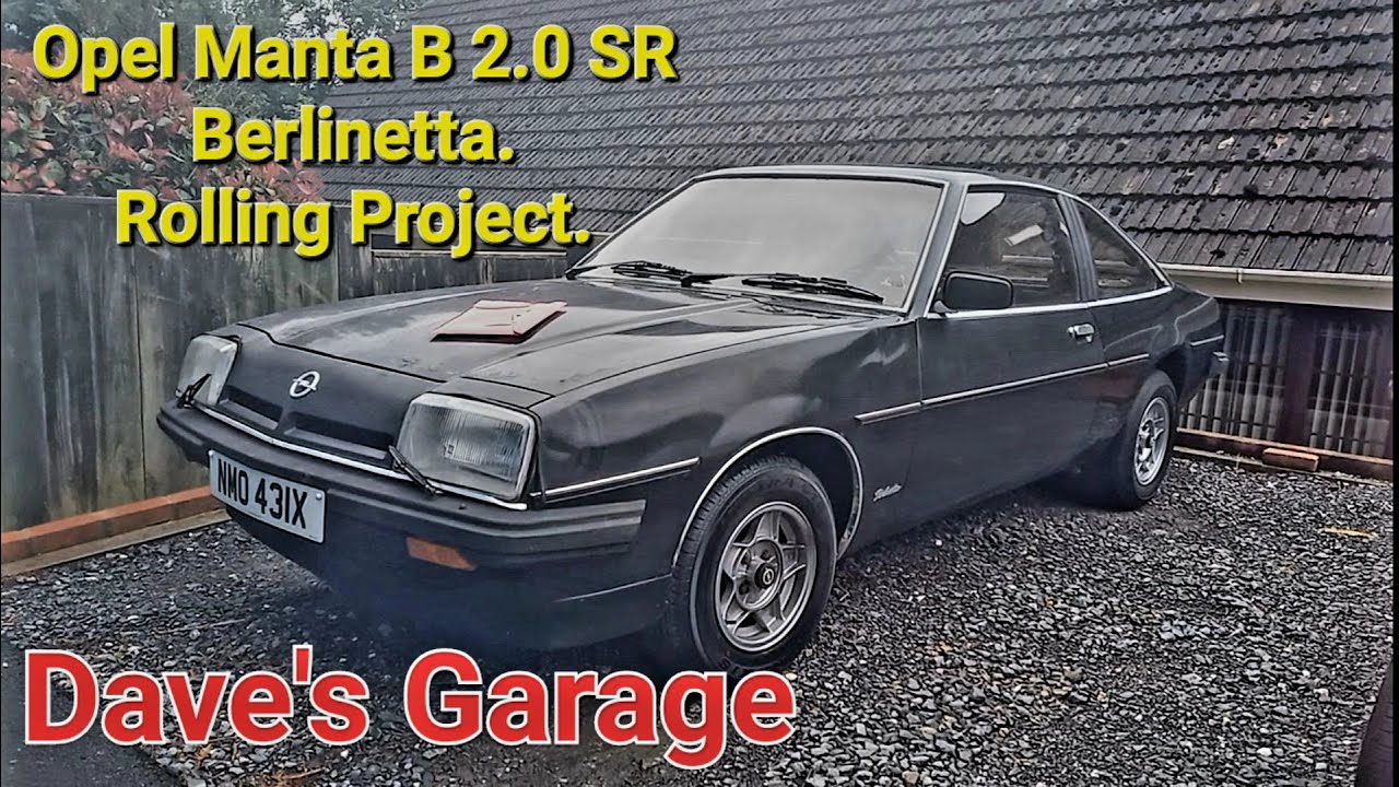 Opel Manta B rolling restoration project.  Car Restoration.