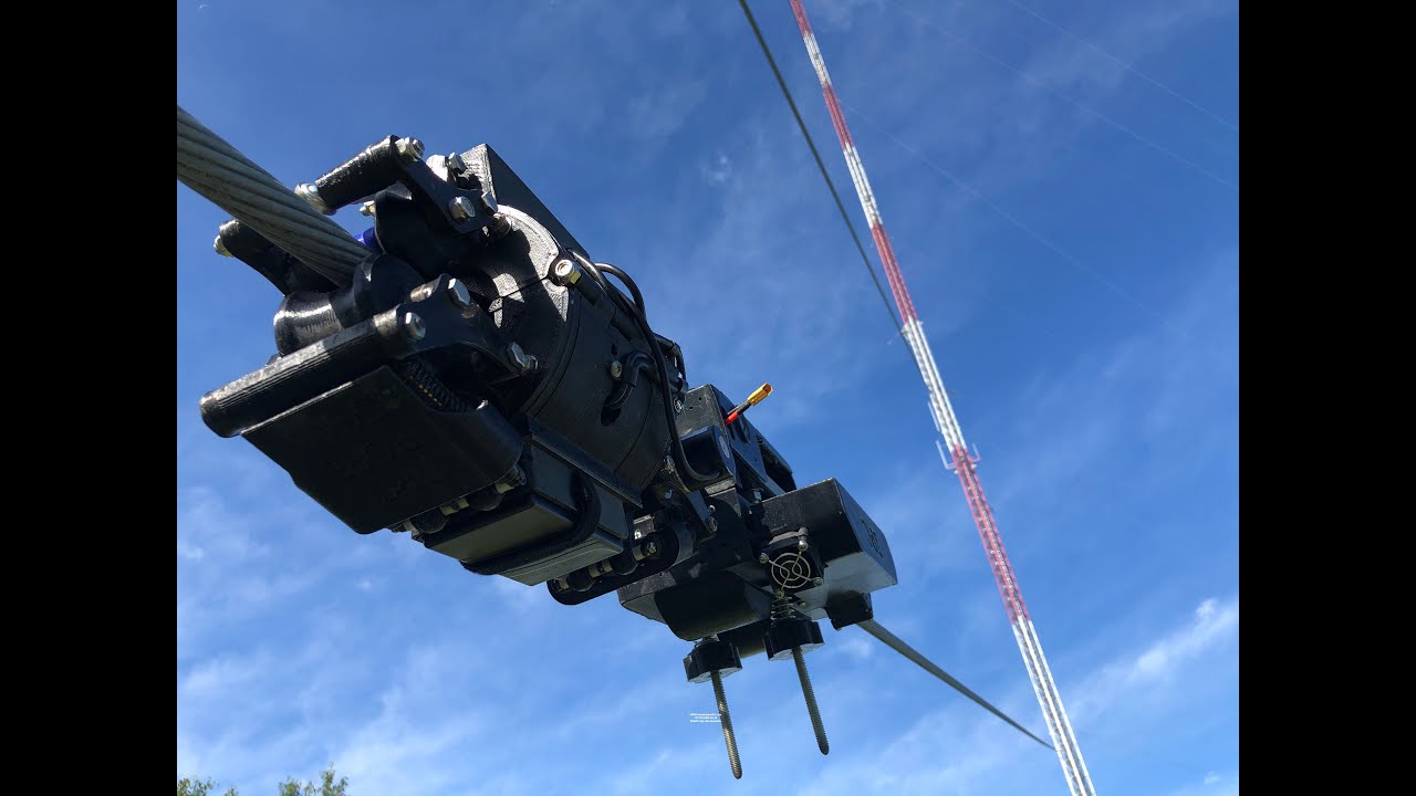 Guy wire and wire rope inspections go robotic