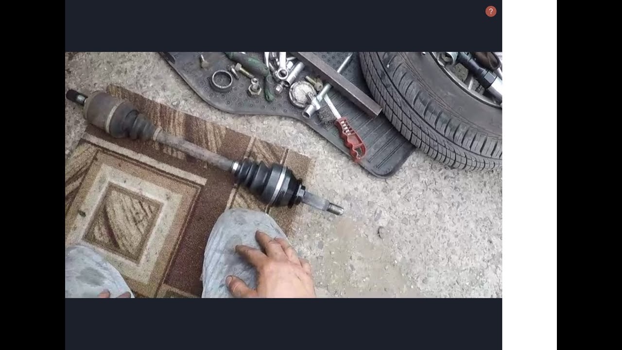 Замена наружного шруса Деу Сенс.