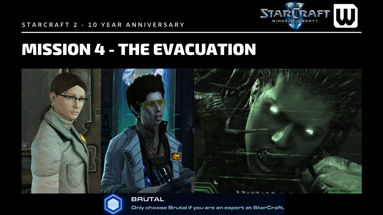 Starcraft 2: 10 Year Achievement Hunt! Brutal WoL Mission 4 - The Evacuation