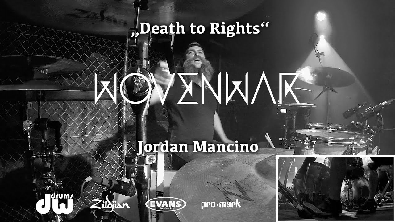 Jordan Mancino - WOVENWAR | Death to Rights live @ Rockfabrik Nürnberg 22/05/15 | Drumcam