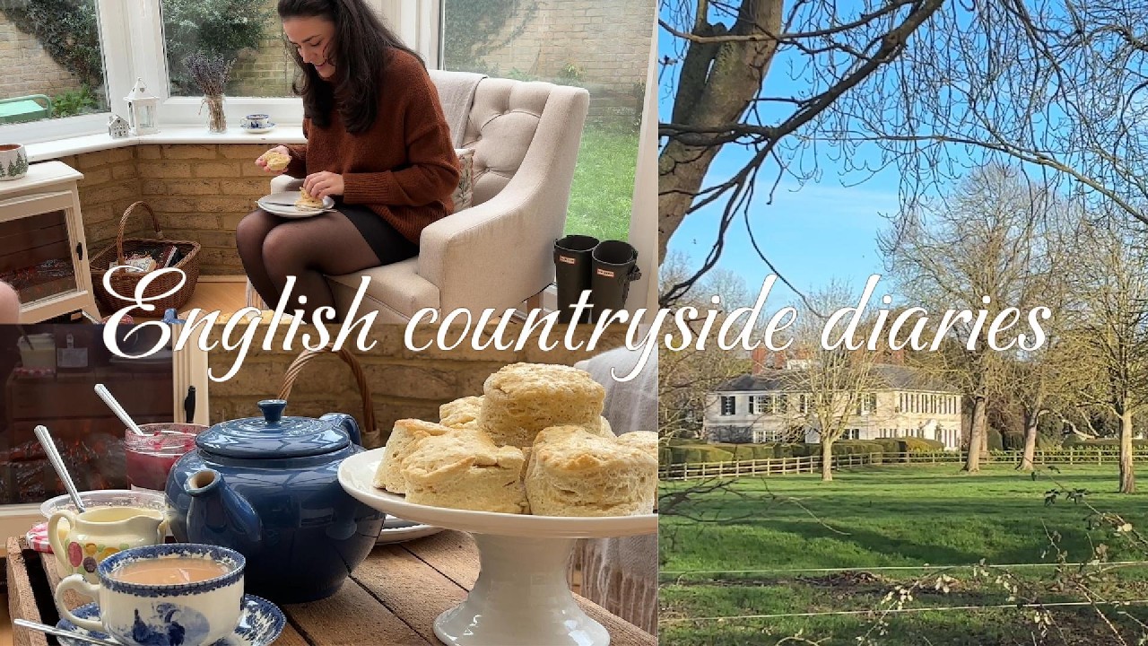 English countryside diaries 🤍 wholesome moments, baking, walking & cozy living