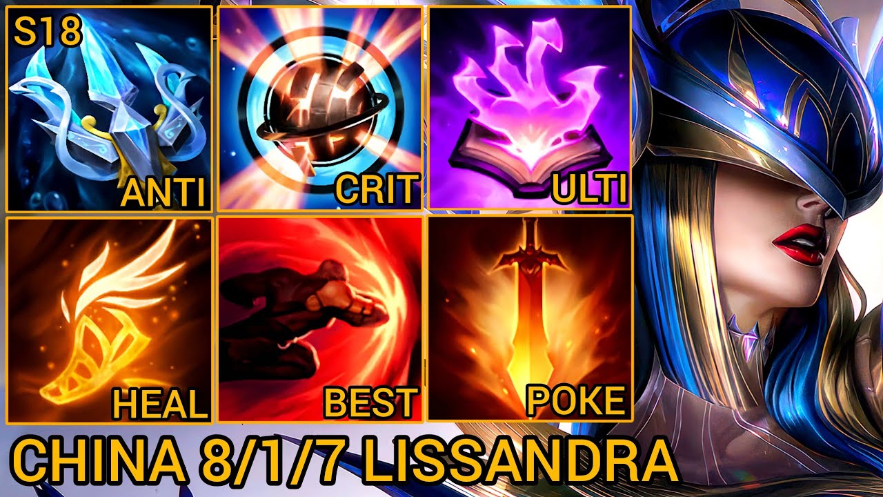 Challenger Lissandra Mid 8/1/7 - China Server Wild Rift Season 18 New Build Best Tier By Tiarty