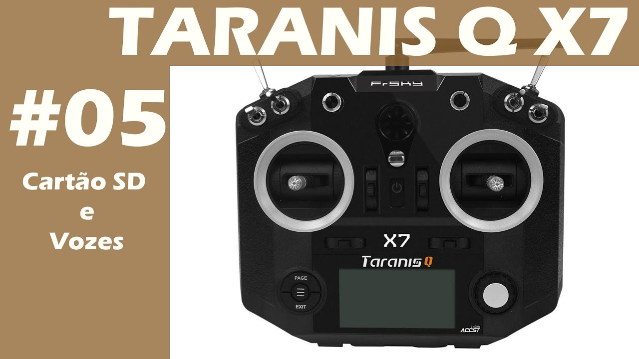 TARANIS Q X7 - Cartão SD e Vozes