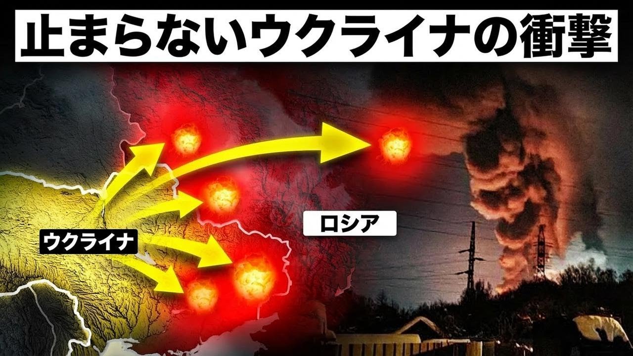 ウクライナに歴史的な夜…ロシア各地で次々と炎上