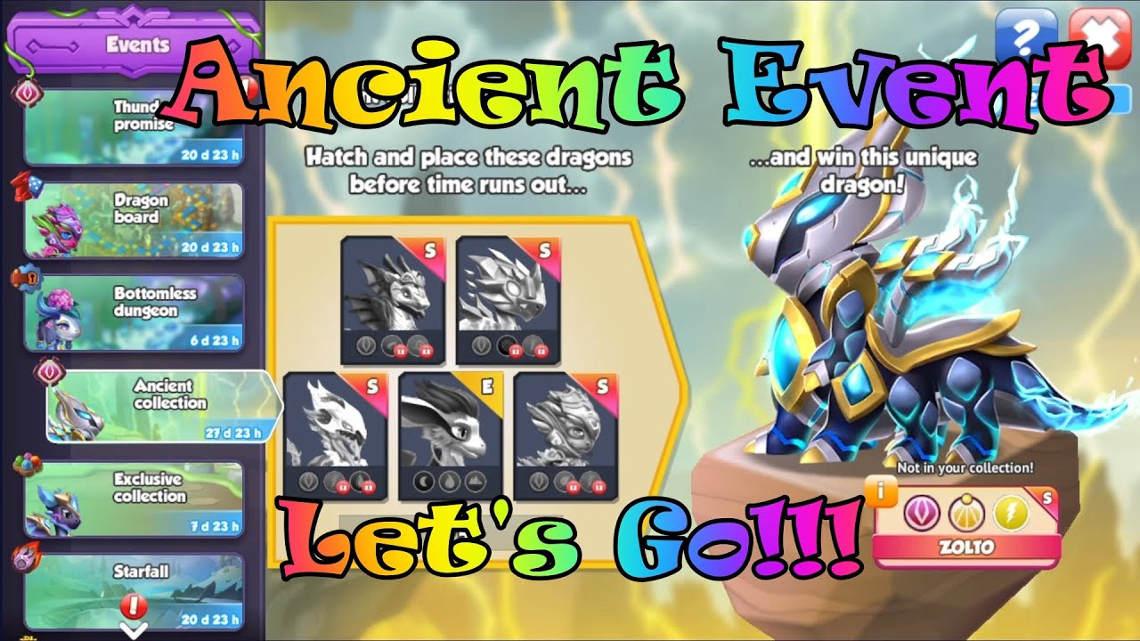 Begin Event Zolto Return: Thunder's Promise | Ancient Event | Dragon Mania Legends