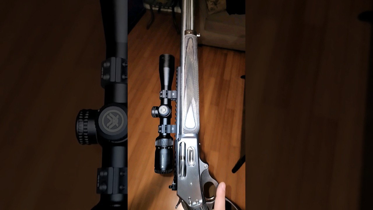 Ruger Marlin 1895 SBL 45-70 with Vortex Crossfire ii Scout Scope 2-7x32 #shorts #short #shooting