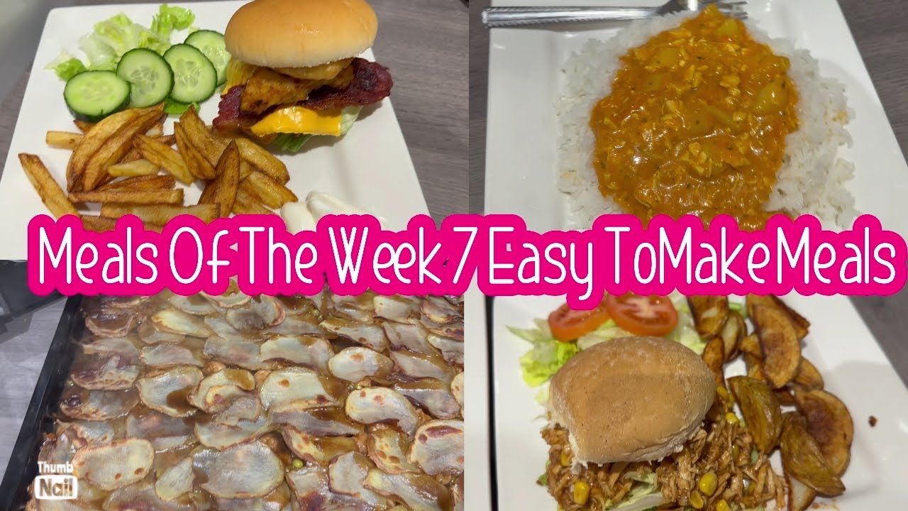 Meals of the week family of 7 easy to make dinners