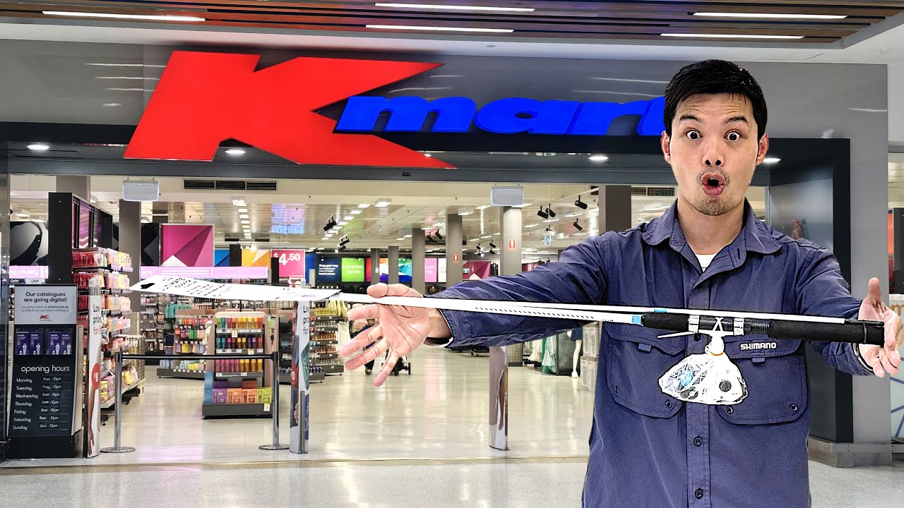 $20 Kmart Fishing Challenge! (Rod and Reel Edition at the wharf!)