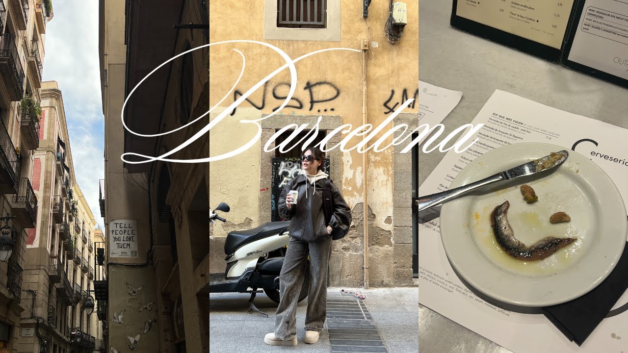 vamos a Barcelona 🇪🇸  días de cafecitos, vino, mucha comida rica y de tomarse muchas fotitos