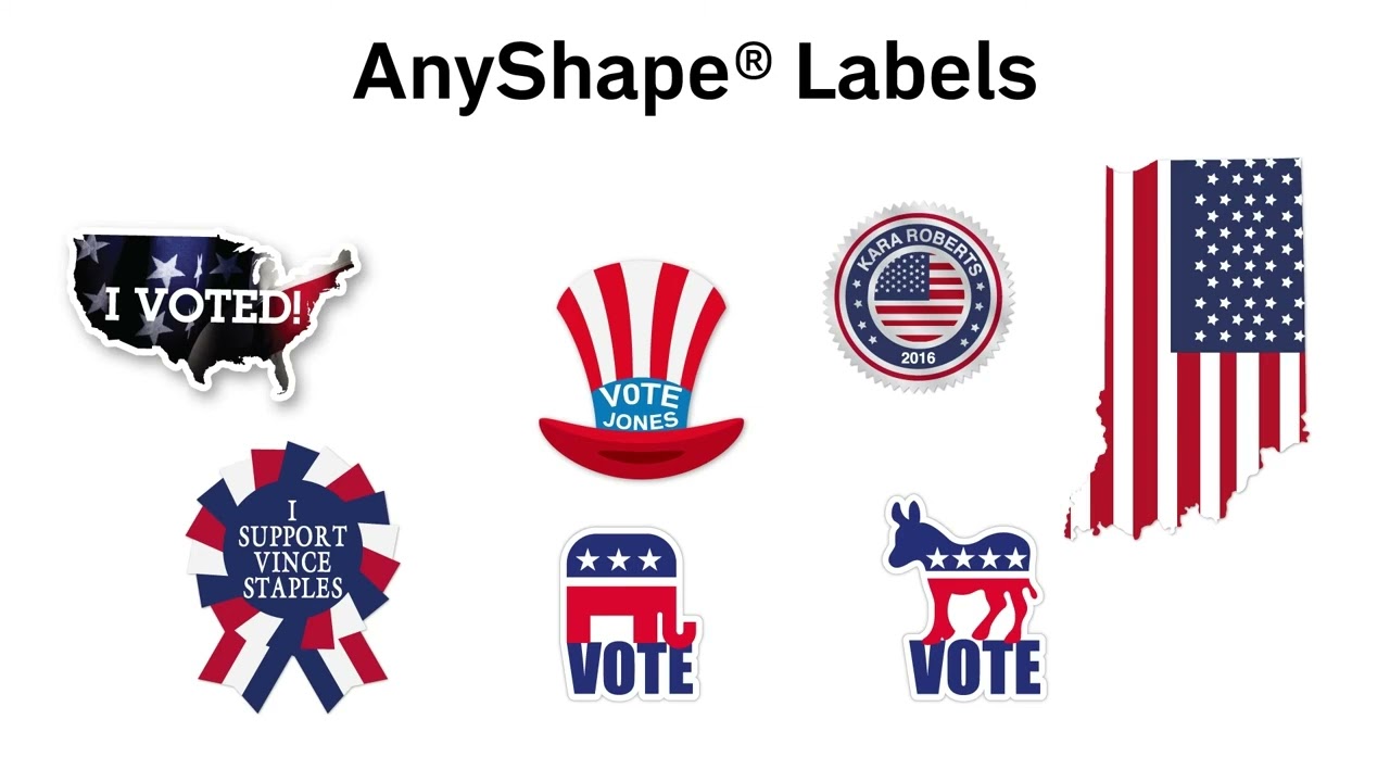 Custom Political Labels and Stickers &ndash;Discount Labels rev