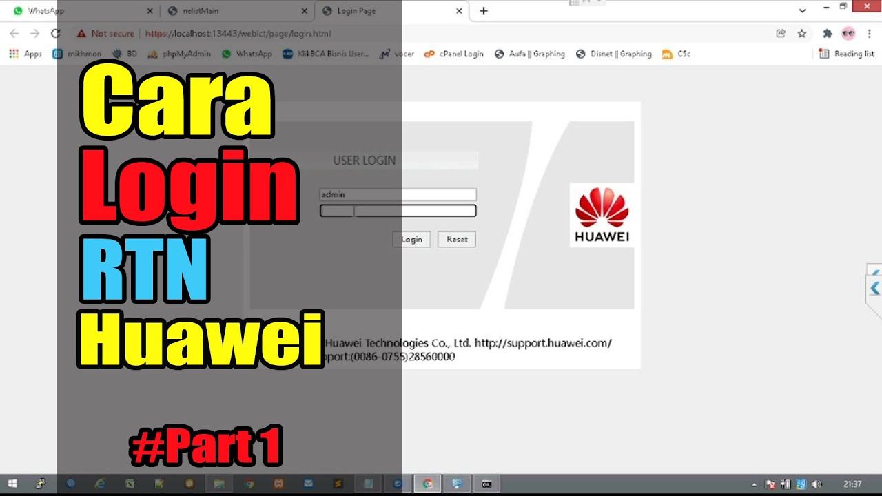 Cara Login RTN Huawei