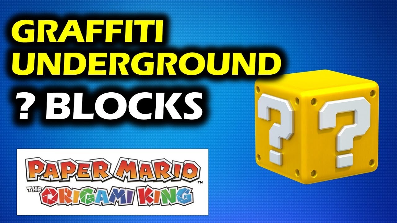 Graffiti Underground: All ?-Block Locations | Paper Mario The Origami King Walkthrough