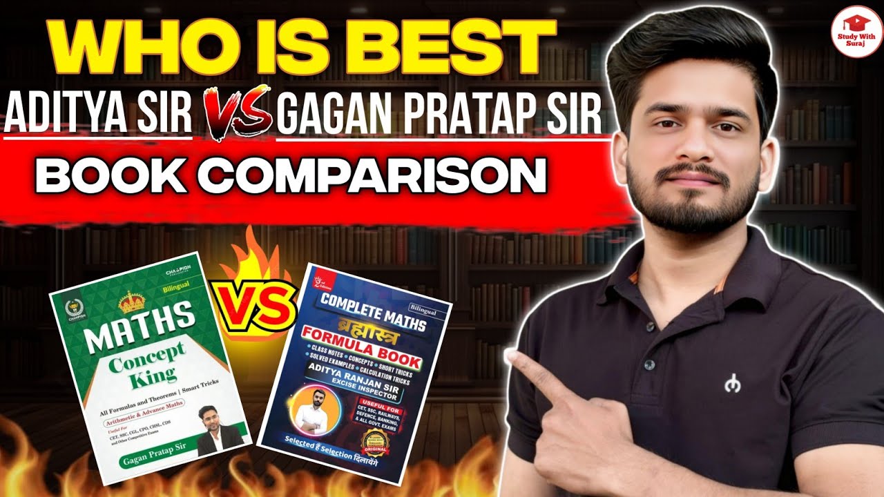 Aditya Ranjan Sir vs Gagan Pratap Sir Book Comparison Best Math Book for SSC railway other Exam 2025