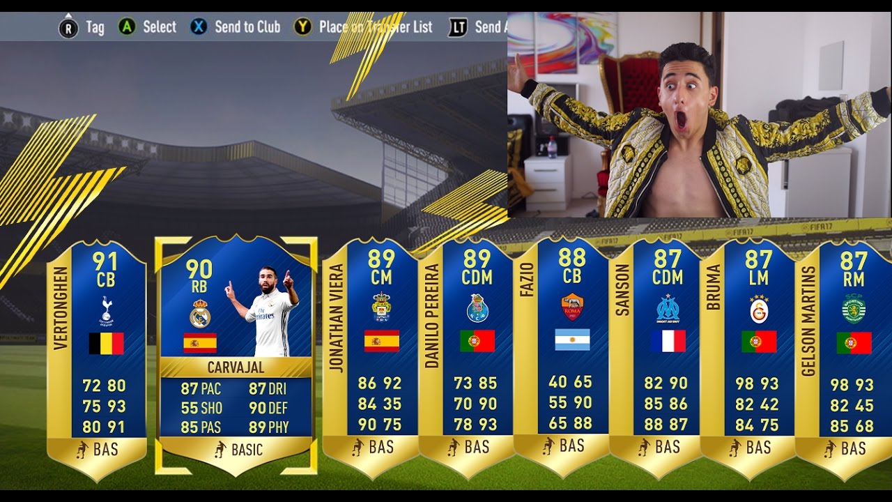 THE GREATEST FIFA 17 TOTS PACK OPENING SO FAR!!!