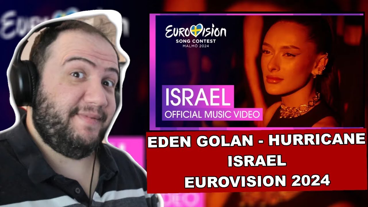 Eden Golan - Hurricane | Israel 🇮🇱 | Official Music Video | Eurovision 2024 - TEACHER PAUL REACTS