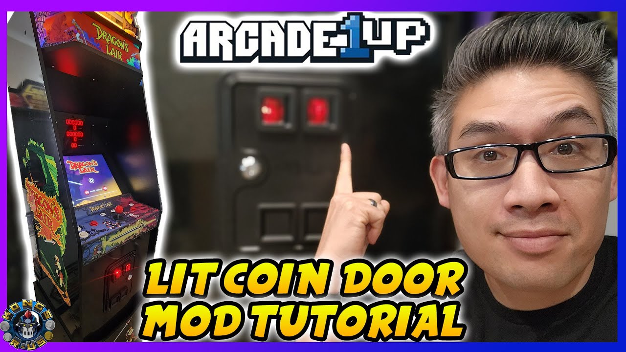 Arcade1Up Lit Coin Door Mod Tutorial from Retro530 - Dragon's Lair is Complete!