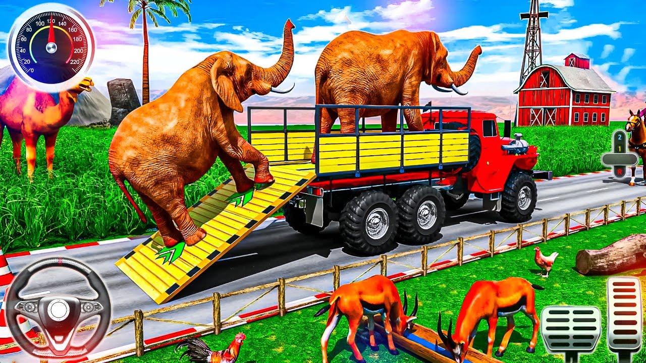 Farm Animal Cargo Truck Transport 3D - Wild Animals Transport Truck - Android GamePlay
