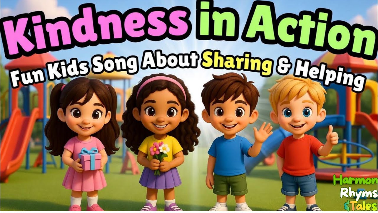 Kindness in Action | Fun Kids Song About Sharing & Helping(@ Harmony Rhymes & Tales )