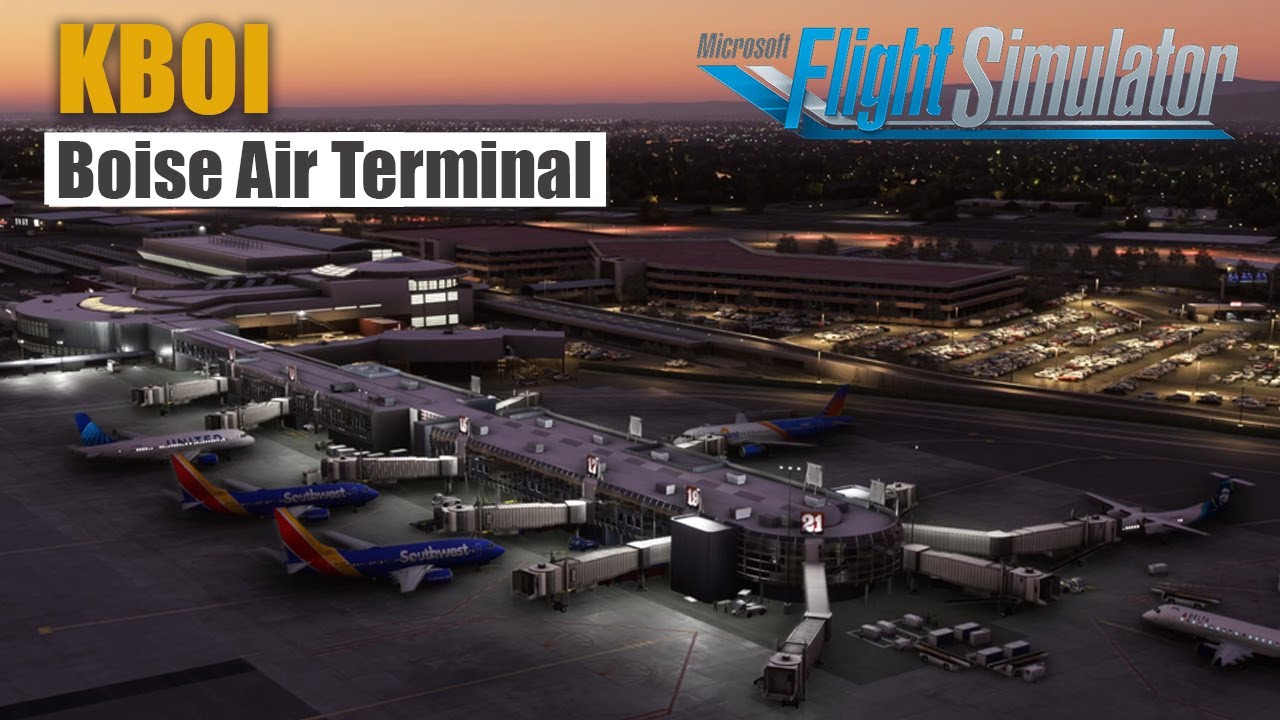 KBOI Boise Air Terminal | Stunning 4K - America Series in MSFS 2020